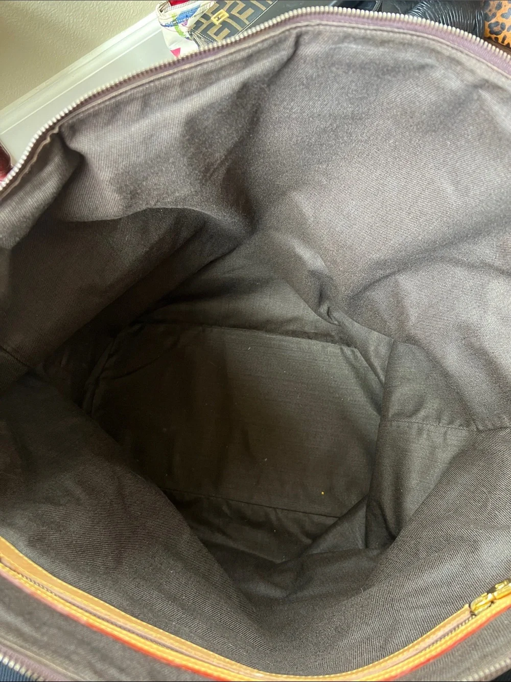 Louise Vuitton Canvas Travel Bag
